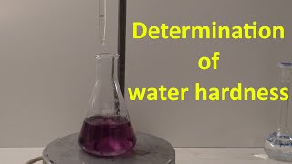 Determination of water hardness titration [upl. by Aroled]