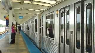 CTA Transit 19691981 Budd Company 22002600 Series quotLquot Cars Blue Line Train at Irving Park Station [upl. by Ahders167]