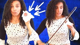 How To Rosin Your New Bow For The First Time  How To Apply Violin Rosin  How Often amp How Much [upl. by Anaimad]