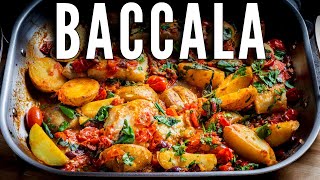 Baccala Salt Cod with Potatoes Capers and Olives [upl. by Oijile]