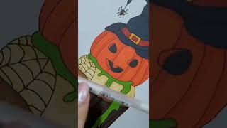 🎃ASMR Drawing amp Coloring🍬trick or treat [upl. by Converse]