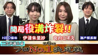 【麻雀】麻雀格闘倶楽部 第６回プロNo1決定戦 二次予選B卓 [upl. by Adamina]