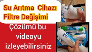 Arıtma cihazı filtre değişimi aritma cihazı nasıl sökülür ihlas su arıtma cihazi nasıl değiştirilir [upl. by Annekahs772]