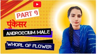 पुंकेसर  Androecium  Male whorl of flower  Part 9  Mujahida Parveen Saifi [upl. by Eninnej547]