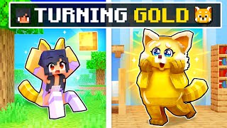 Aphmau Is TURNING GOLD In Minecraft [upl. by Ynogoham]