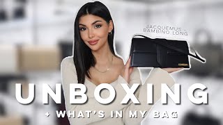 UNBOXING  Whats In My Bag  Jacquemus  Le Bambino Long  Selection Farfetch   Lisa Ngo [upl. by Nomma]