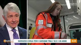 Servizio Civile Universale Andrea Abodi a quotUnomattinaquot 30012024 [upl. by Loella]