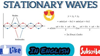 EQUATION OF STANDING WAVES  NODES amp ANTI NODES ENGLISH LANGUAGE  PHYSICS  EASY LEARNING [upl. by Acim]