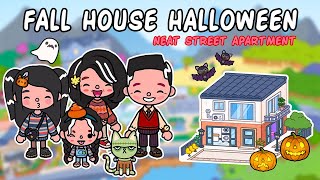 🎃Aethetic FallHalloween Design  The Neat Street Apartment 😍 Toca Boca House Ideas Toca Life World [upl. by Ugo]