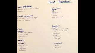 bowel perforation  types causes symptoms diagnosis treatment [upl. by Aneris]