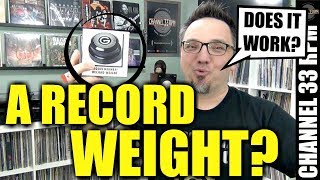 Are record weights worthwhile Checking out the Groovewasher record stabilizer weight [upl. by Klehm822]