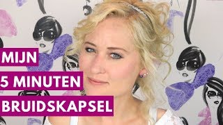 MIJN BRUIDSKAPSEL IN 5 MINUTEN  Haar Tutorial  Dazzling Beauty [upl. by Dysart]