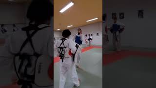 Training Taekwondo Korea Club Houdeng taekwondo tkd artmartial [upl. by Grimona]