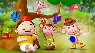 Topiwala Aur Bandar 3D Animated Hindi Moral Stories for Kids  टोपीवाला और बंदर हिन्दी कहानी Tales [upl. by Westlund]