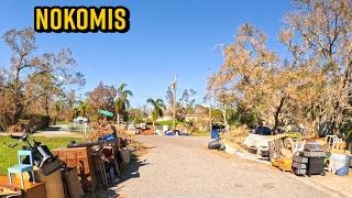 After Hurricane Milton Driving Through Nokomis Florida [upl. by Ermina]