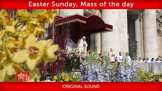 April 17 2022 Easter Sunday Mass of the day homily  Pope Francis [upl. by Eillit]