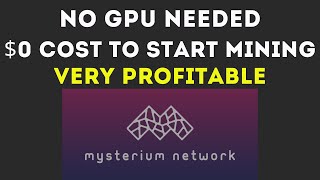 MYSTERIUM  A New Way To Mine on Any Computer No Graphics Card Needed [upl. by Sorilda207]