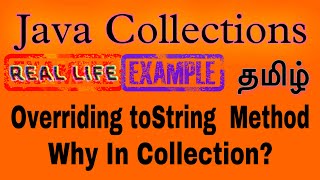 Overriding toString Method  Java  5  Tamil [upl. by Knuth12]