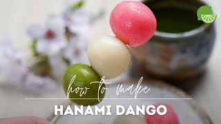 Hanami Dango Recipe from Scratch with Tofu [upl. by Haram188]