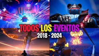 TODOS los EVENTOS de FORTNITE 2018  2024 [upl. by Jacquetta]