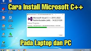 Cara install Microsoft Visual C Di Laptop dan PC [upl. by Otter]