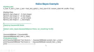 Chapter 3  Naive Bayes Ensemble Learning and Simple Machine Learning Project [upl. by Anitnatsnok]