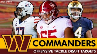 Commanders Draft Targets Top Offensive Tackle Draft Targets Washington Should Target In 2024 [upl. by Saffian793]