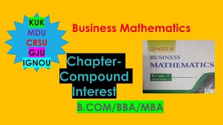 Ex 81 compound interest chapter of bcom [upl. by Olwen]