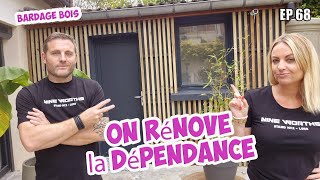 On rénove la dépendance  EP 68  Pose dun bardage extérieur bois fait maison [upl. by Rhpotsirhc]