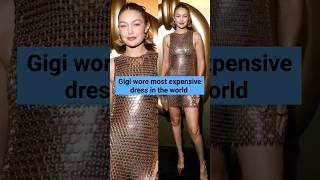 Gigi Hadid wore most expensive dress in the world in paris fashion week gigihadid parisfashionweek [upl. by Atinad]