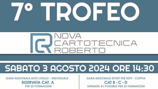 7° Trofeo Nova Cartotecnica Roberto  Gara Nazionale ALTO LIVELLO INDIVIDUALE CAT A  Bocce Raffa [upl. by Eras]