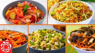 5 легких салатов на Каждый День Вкусные и Простые рецепты [upl. by Kemppe322]