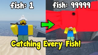 Catching Every Fish And Unlocked Secret Rod In Fisch Roblox [upl. by Kawasaki]