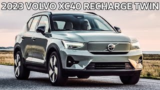 2023 Volvo XC40 Recharge Twin in Sage Green Color [upl. by Dnomaj781]