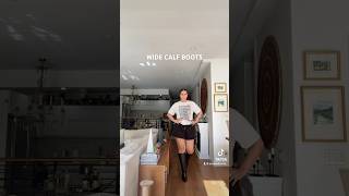 Wide calf boots fall haul fallfashion [upl. by Ahsias]