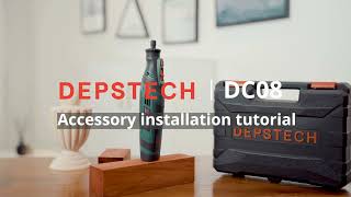 DEPSTECH DC08 Rotary Tool Accessories Installation Tutorial [upl. by Brentt]