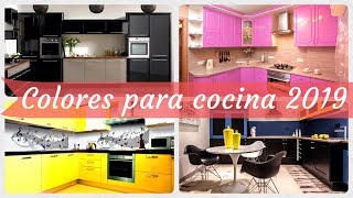 100 Ideas de 👩‍🍳 colores para cocina modernas 2019 [upl. by Sokin]