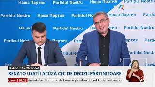 Renato Usatîi acuzații în adresa CEC [upl. by Pompea]