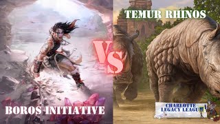 MTG Legacy Boros Initiative Vs Temur Rhinos  Quarter Finals [upl. by Leigh]