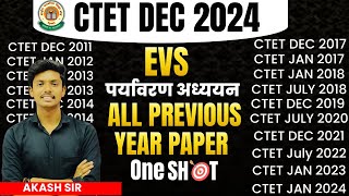 CTET DEC 2024  CTET EVS PREVIOUS YEAR QUESTION PAPER  EVS BY AKASH SIR Pathaksatyam [upl. by Iras]