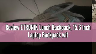 Review ETRONIK Lunch Backpack 156 Inch Laptop Backpack with USB Port Stylish Nurse Teacher Work [upl. by Ppik746]