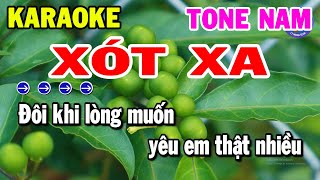 Karaoke Xót Xa Tone Nam Nhạc Sống Beat Hay Nhất  Kho Nhạc Karaoke [upl. by Bergeman]