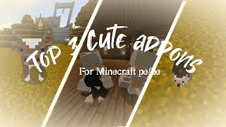 Top 3 best addons for Minecraft DogsCuter Version of Vanilla Animals 🦋☄ [upl. by Ahtreb]