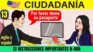 Vea si conoce el SIGNIFICADO de estas 13 INSTRUCCIONES importantes de la entrevista de ciudadanía [upl. by Anoerb]