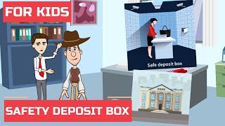 What is a Safe Deposit Box  Safety Deposit Box Easy Peasy Finance for Kids and Beginners [upl. by Gallenz664]