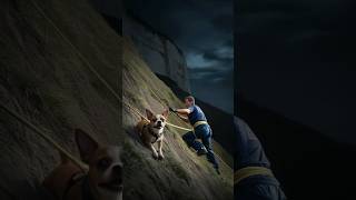 Brave Rescuers Save Helpless Dog from a Steep Hill shorts [upl. by Seek]