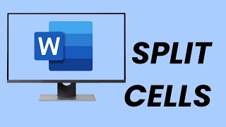 How To Split Cells In Microsoft Word [upl. by Akirej919]