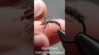 Red Glass Bead Head Oxford Wool Kebari shorts Tenkara Fly Tying [upl. by Aivata659]