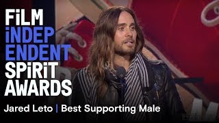 Jared Leto  Best Supporting Male  2014 Film Independent Spirit Awards [upl. by Camella]