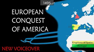 European conquest of America  Summary on a Map [upl. by Goines]